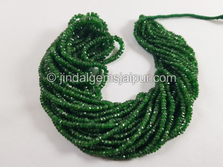 Tsavorite Faceted Roundelle Beads